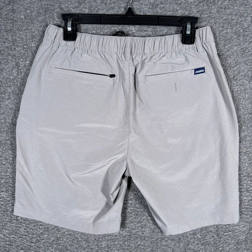 Chubbies Everywear Shorts Mens Medium Grey Lined Performance Stretch Active 8